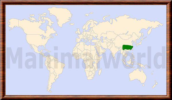 Elaphodus cephalophus carte repartition