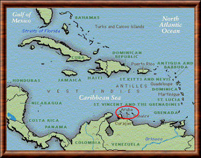 curaçao île carte