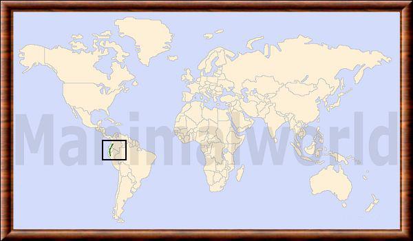 Mazama rufina carte repartition