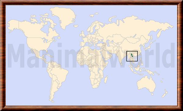 Muntiacus rooseveltorum carte de repartition