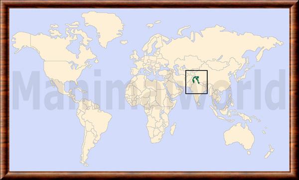 Muntjac de Putao carte de repartition