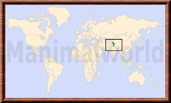 Muntjac du Gongshan carte de repartition