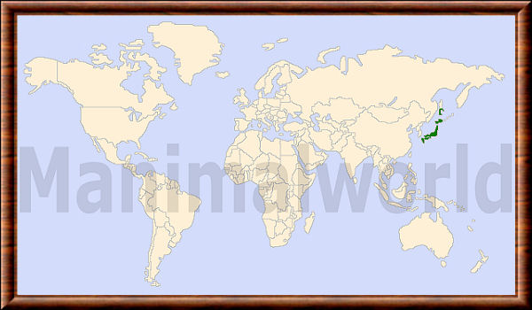 Mustela itatsi range map