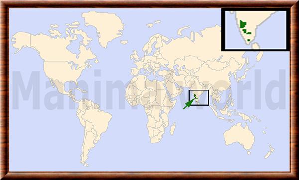 Carte de répartition du tahr des Nilgiri Nilgiritragus hylocrius distribution